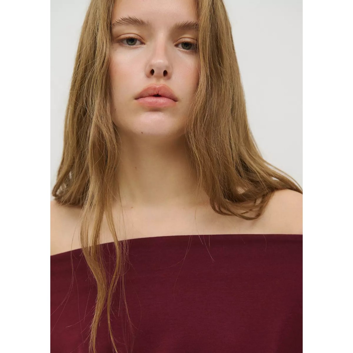 T-shirt manches chauve-souris bordeaux, MANGO TEEN