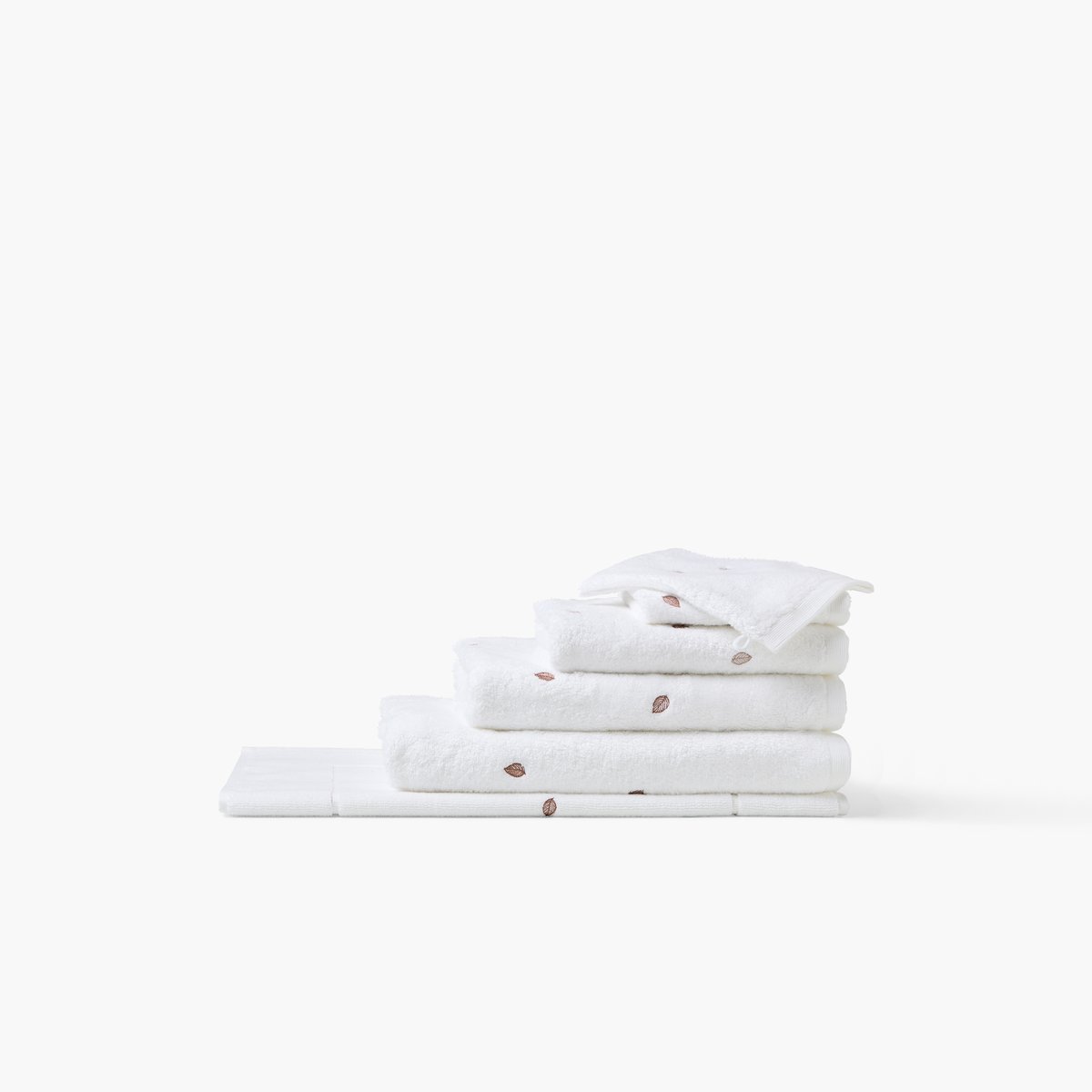 Gant de toilette EQUINOXE II blanc, CARRE BLANC