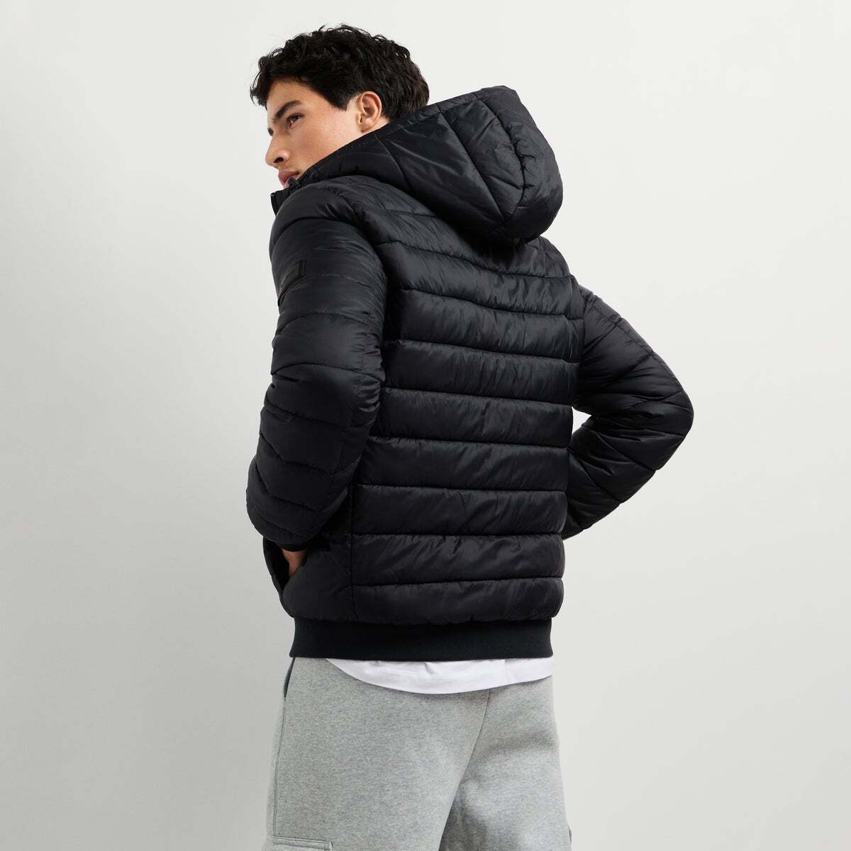 Doudoune Matelassée Avec Capuche noir, PEPE JEANS