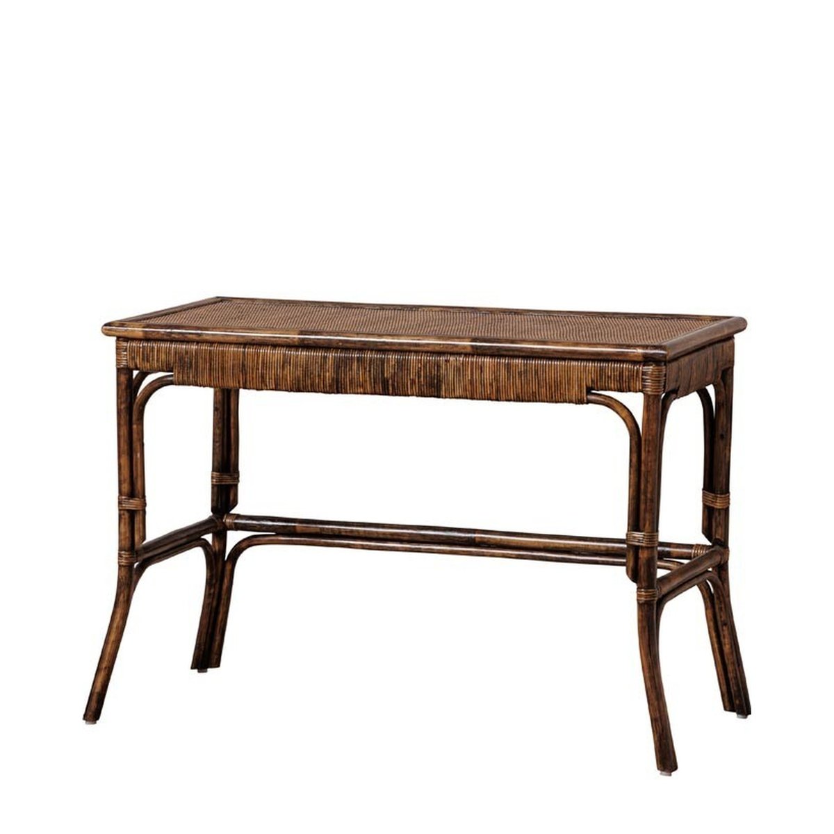 Bureau en rotin VERACRUZ bois fonce, CHEHOMA