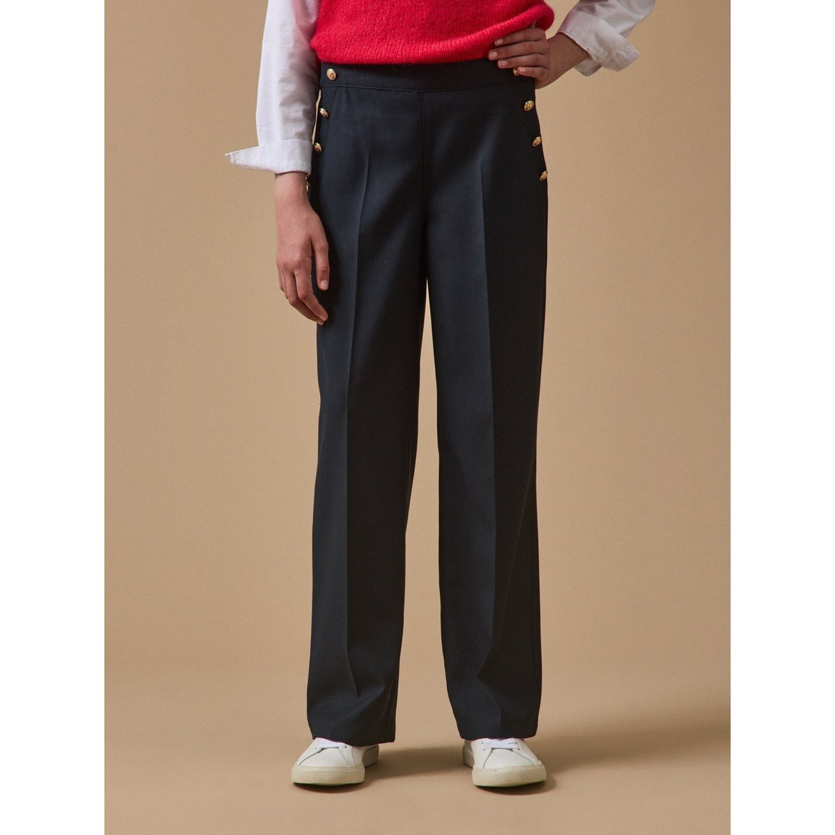 Pantalon large à pont marine, CYRILLUS