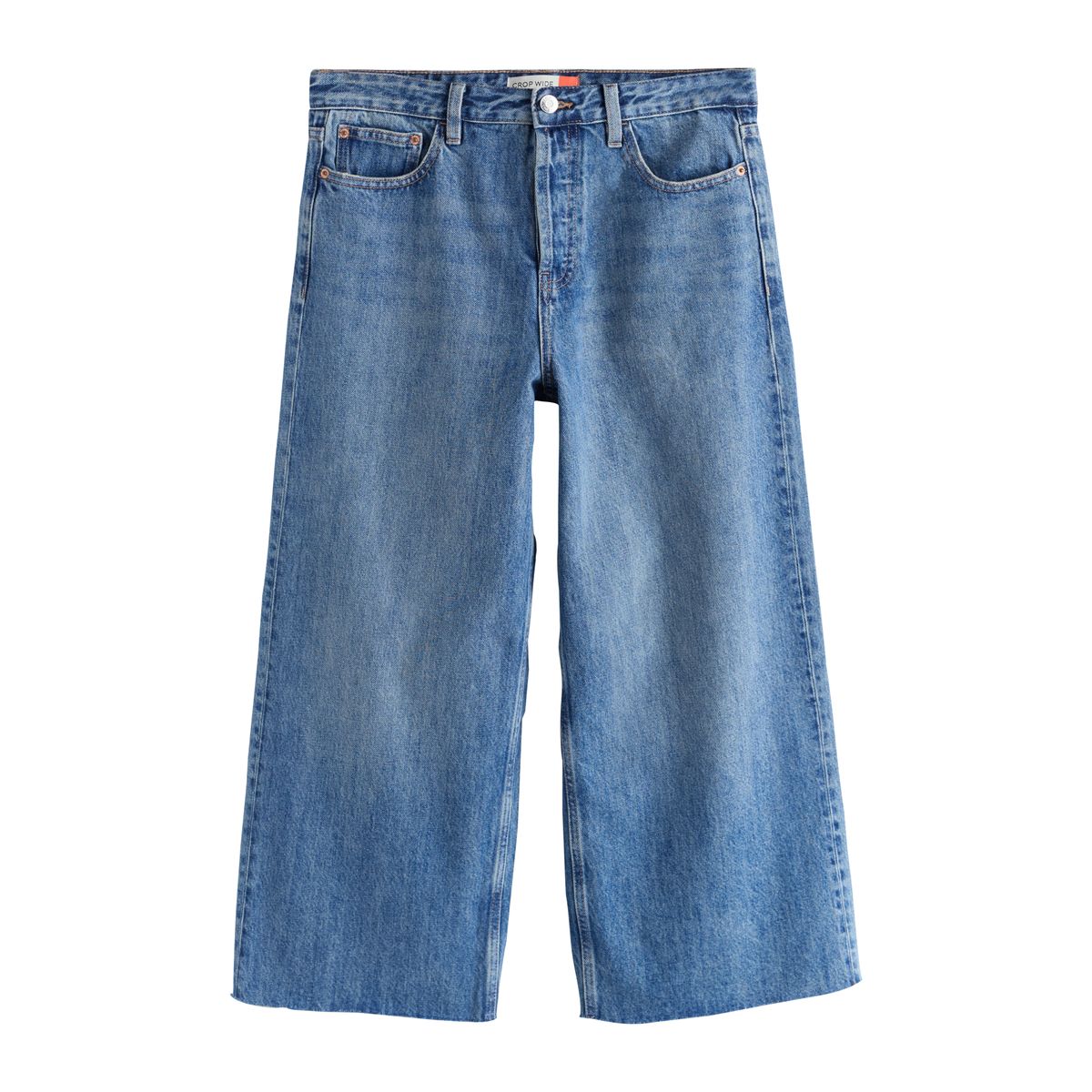 Jean court et large bleu moyen, NEXT