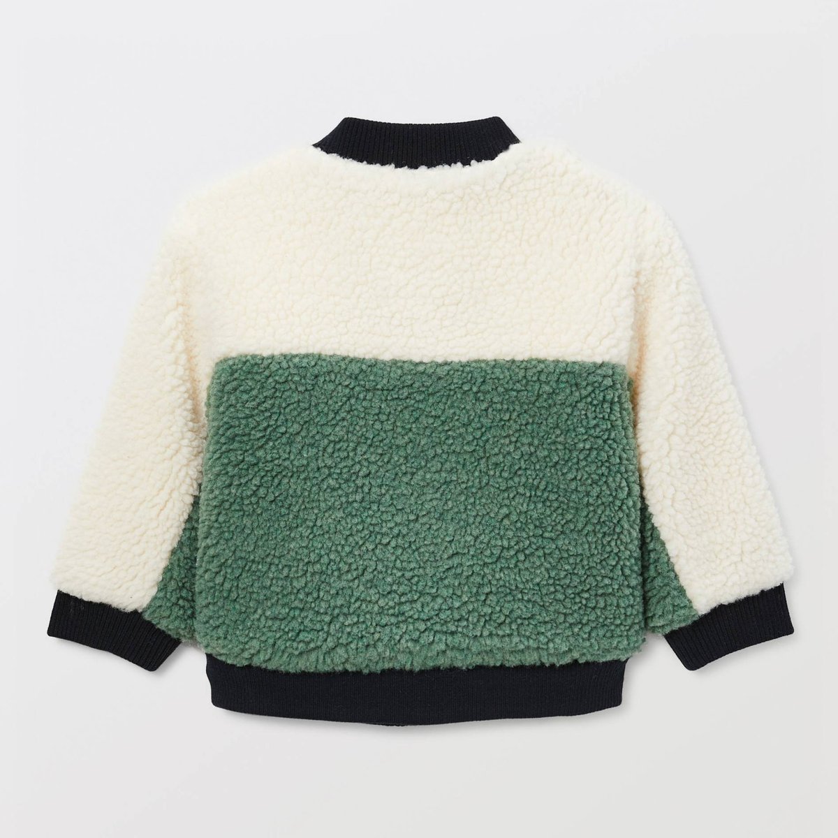 Blouson teddy en nylon et sherpa mud, BOUT'CHOU