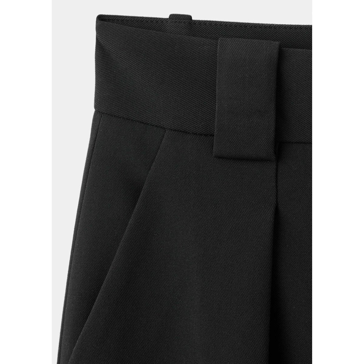 Pantalon de tailleur droit noir, MANGO