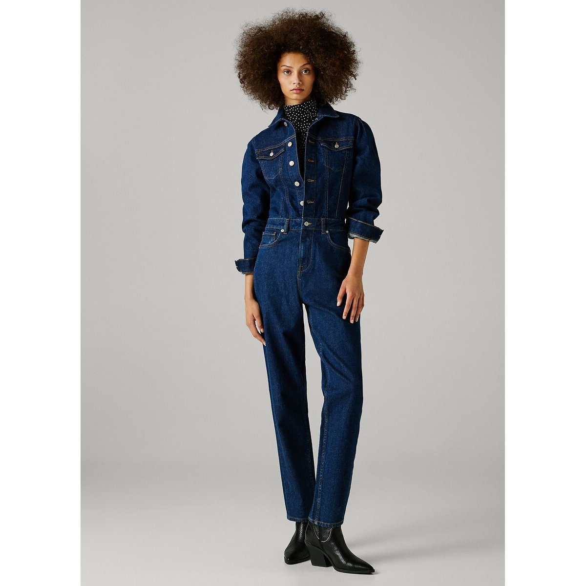 Combinaison longue en denim VALA denim brut, PEPE JEANS