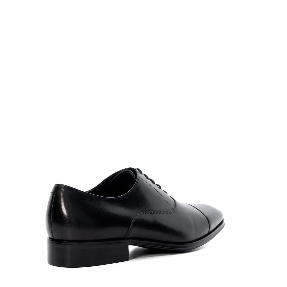 Chaussures à lacets Oxford en cuir coupe large - SOLVER Wide Fit black-leather, DUNE LONDON