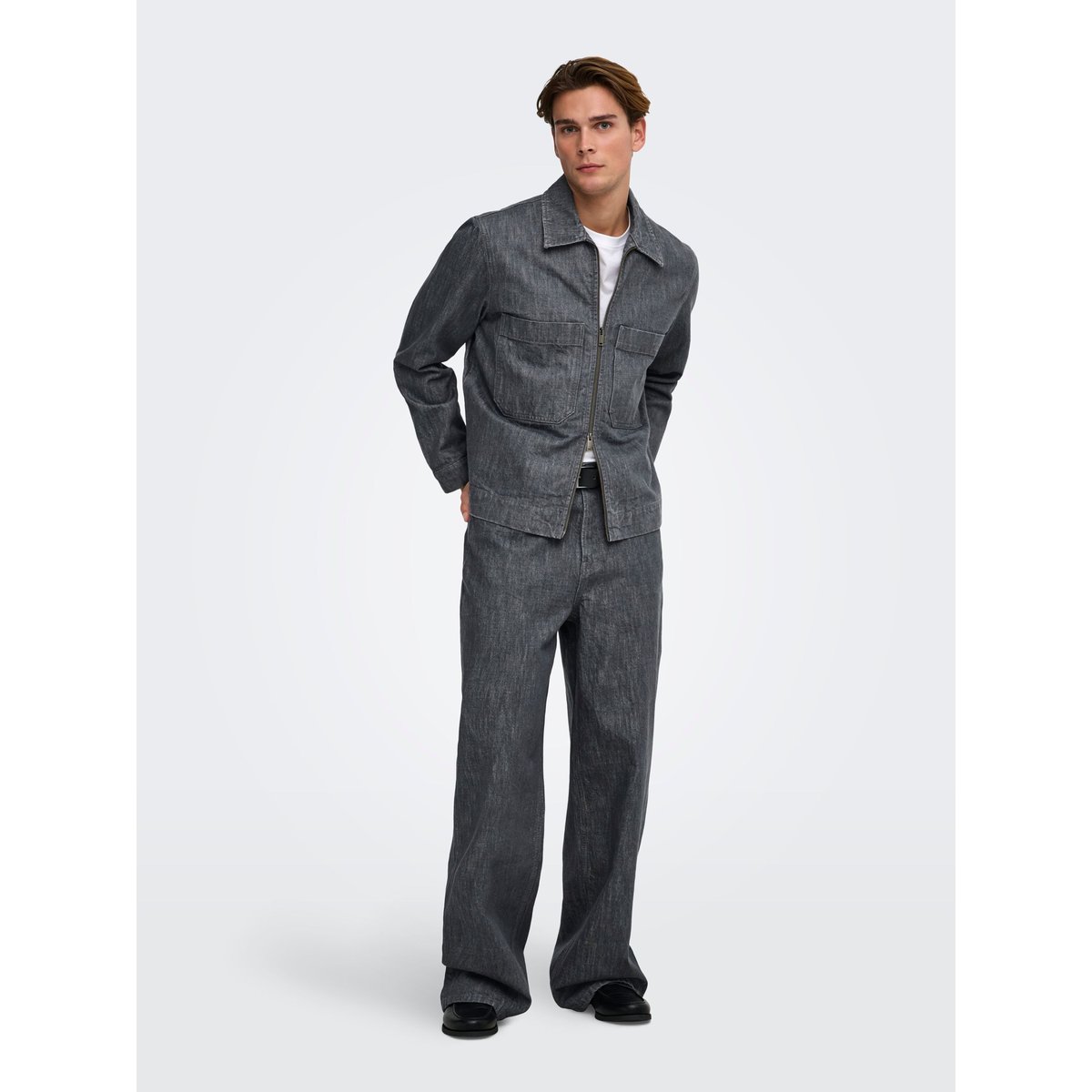Veste En Jean medium grey denim, ONLY & SONS