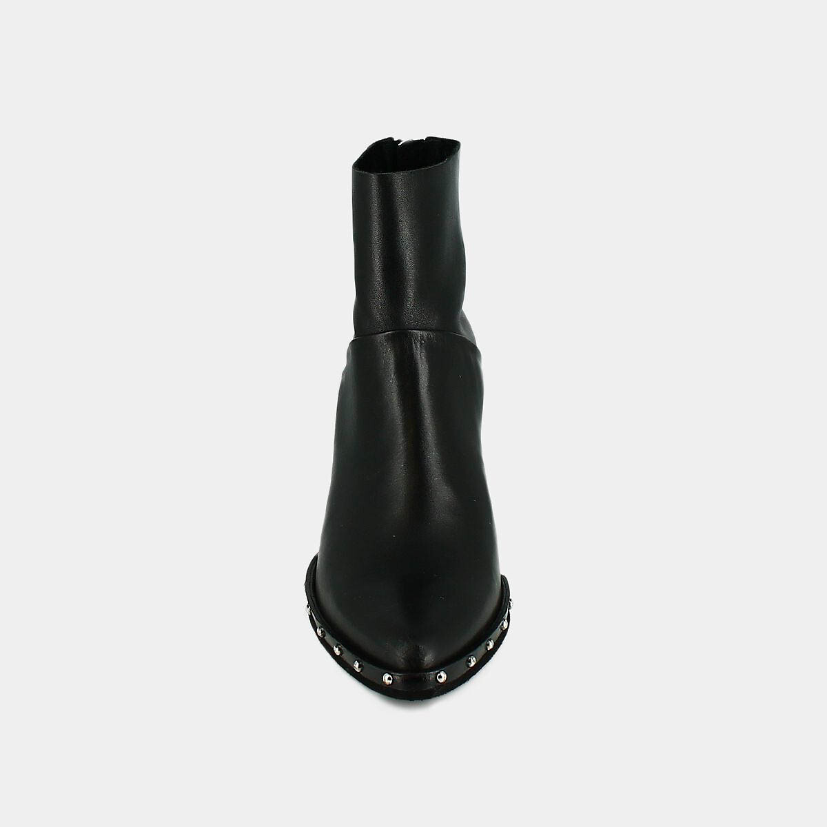 Dogme Leather Ankle Boots black, JONAK