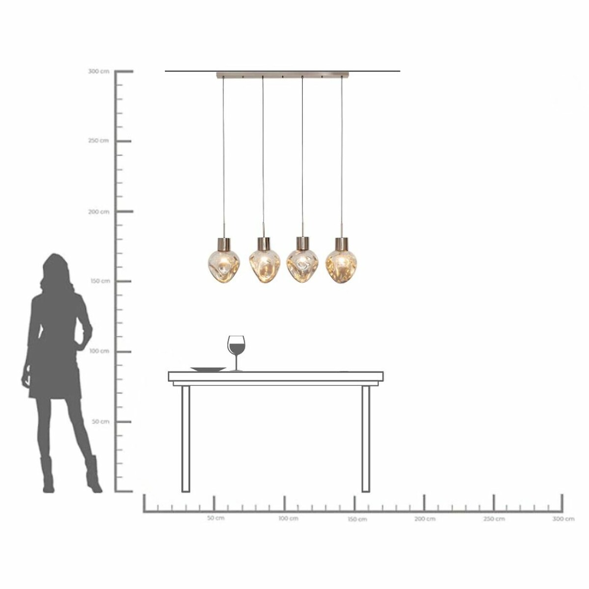 Lampadario Supernova Smoky 110cm argent, KARE DESIGN