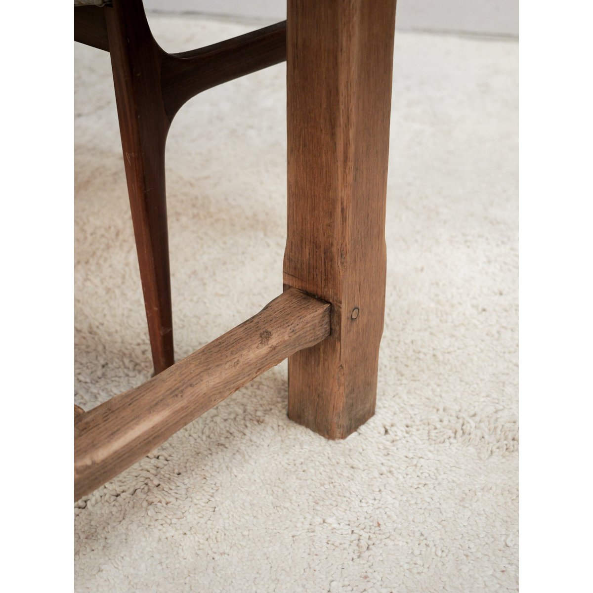 Table à manger rectangulaire en bois Romy N°1543 - Bon état bois clair, DEBONGOUT