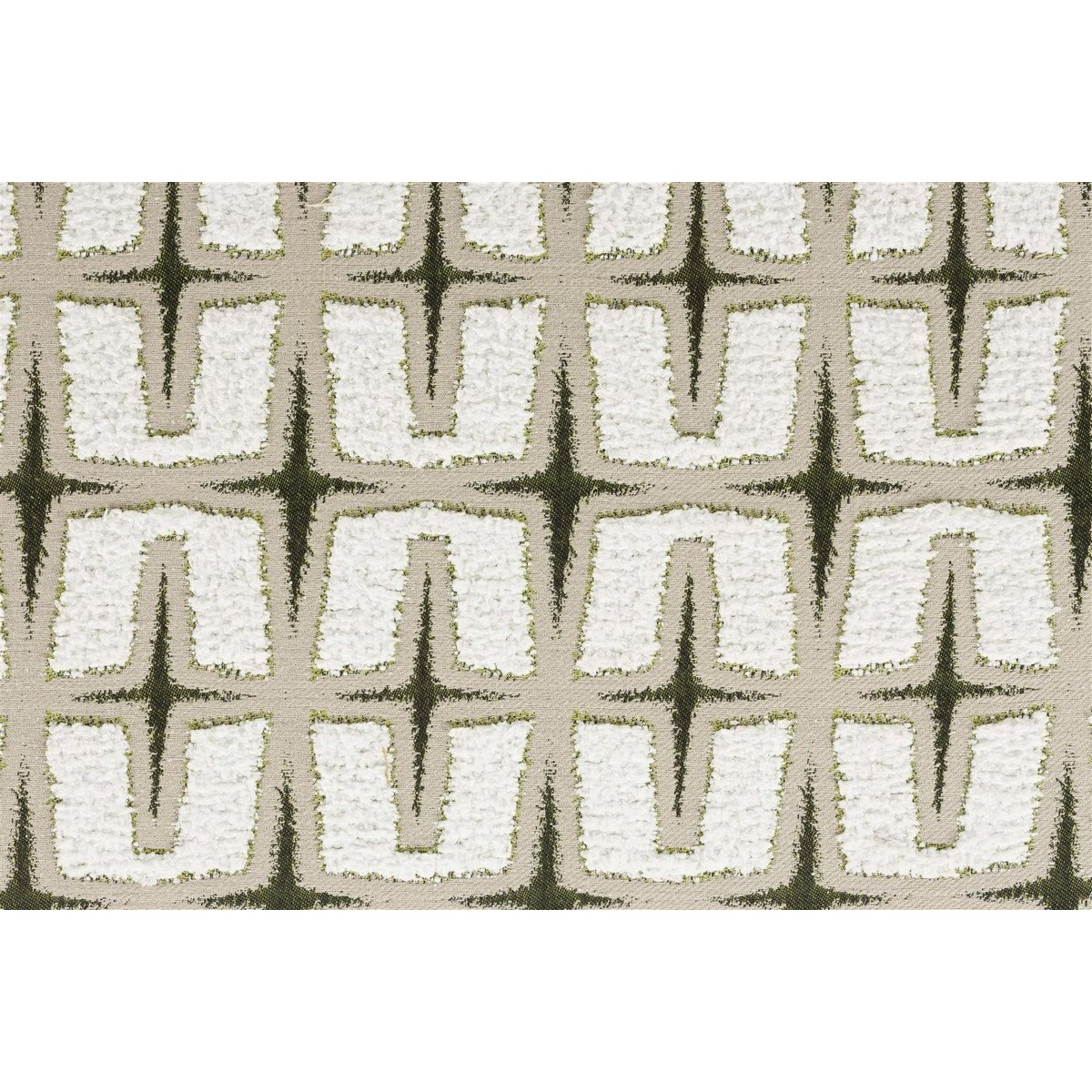 Fauteuil lounge imprimé - RITZ beige et vert, ZUIVER