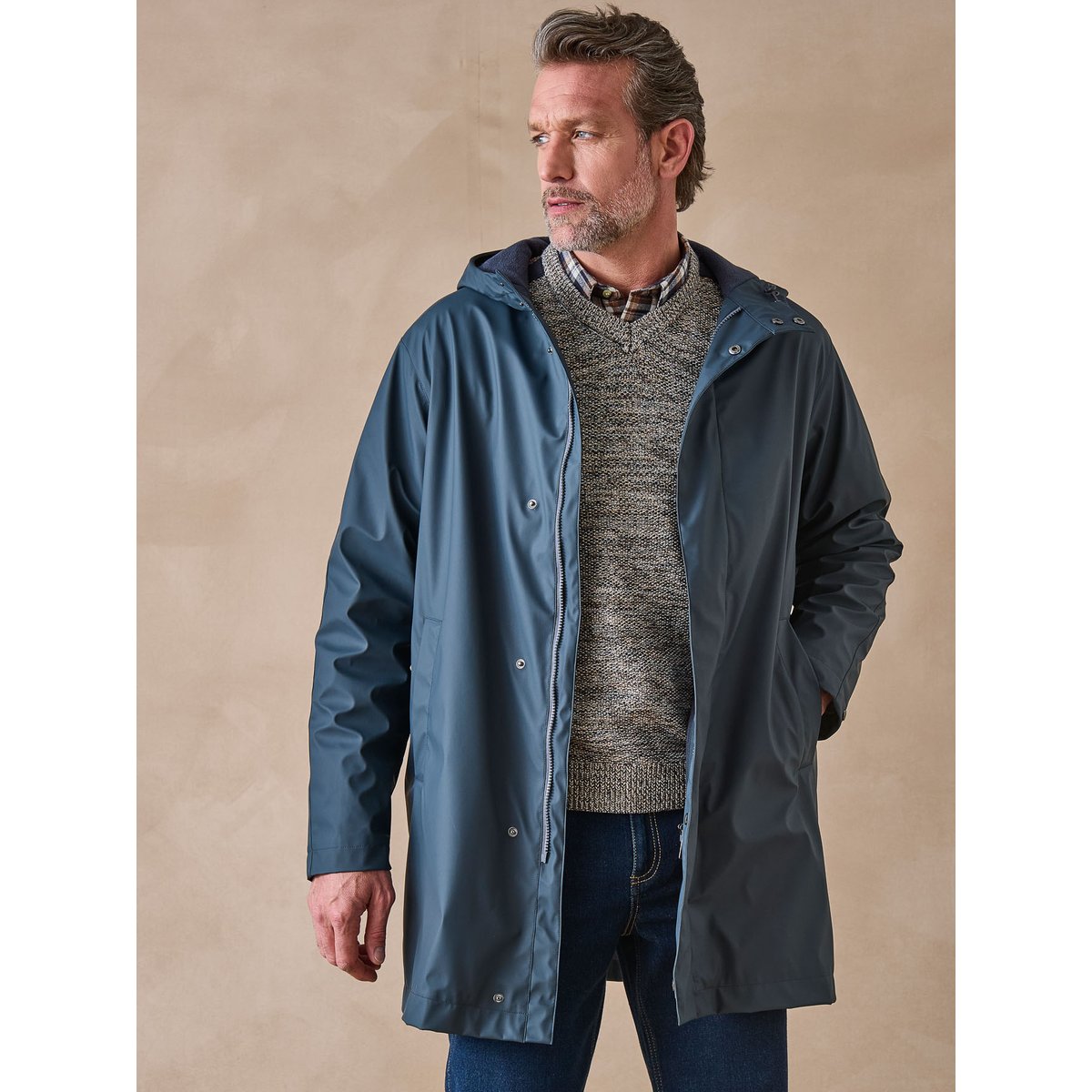 Parka imperméable doublure micropolaire marine, DAXON