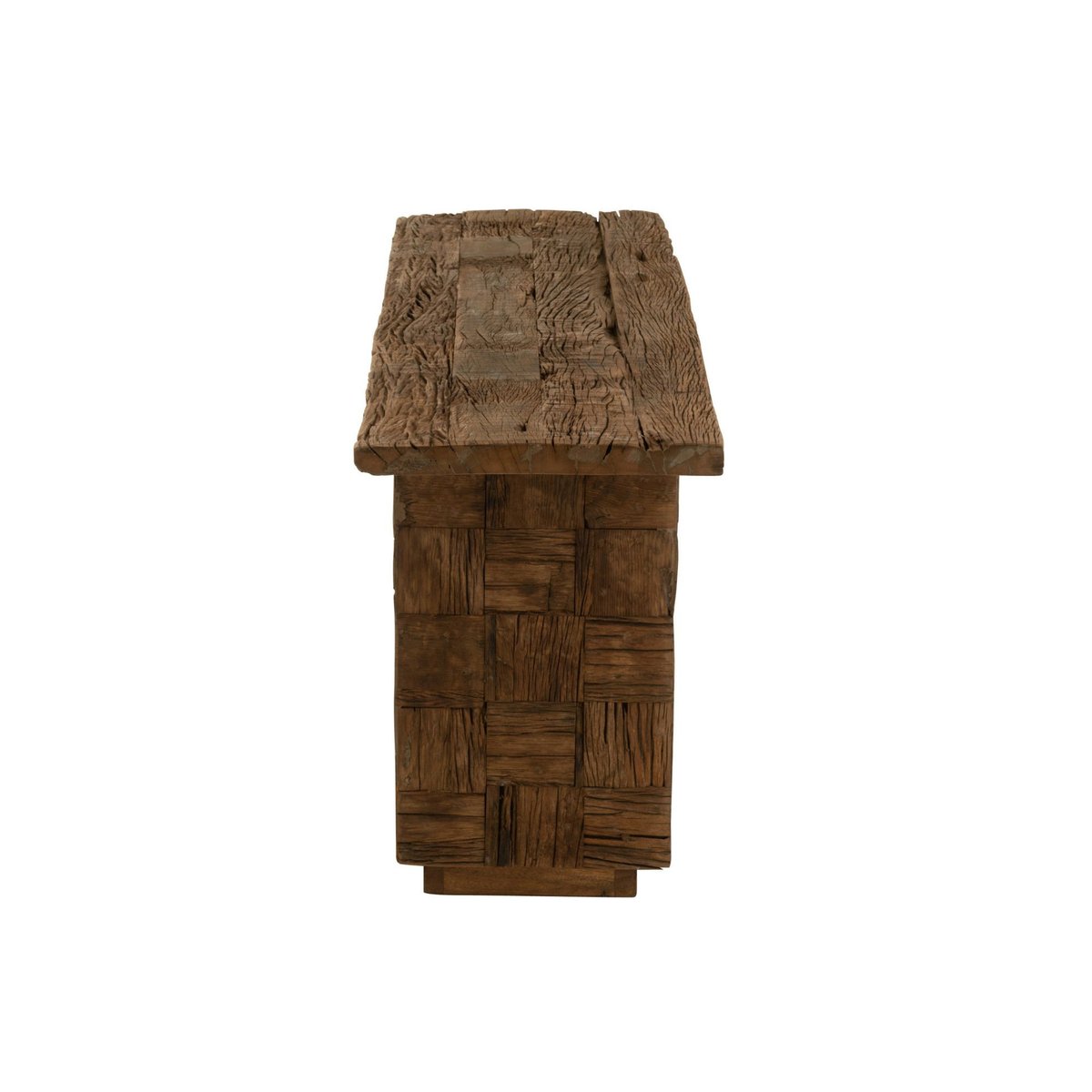 Console en bois foncé recyclé L150 - ICA bois foncé, HELLIN, DEPUIS 1862