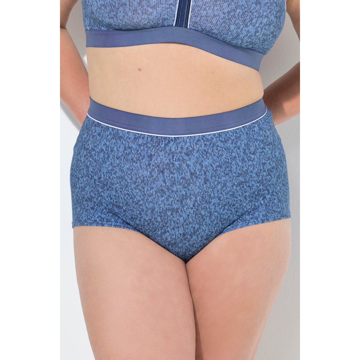 Culotte hipster en jersey mélangé bleu voile clair, ULLA POPKEN