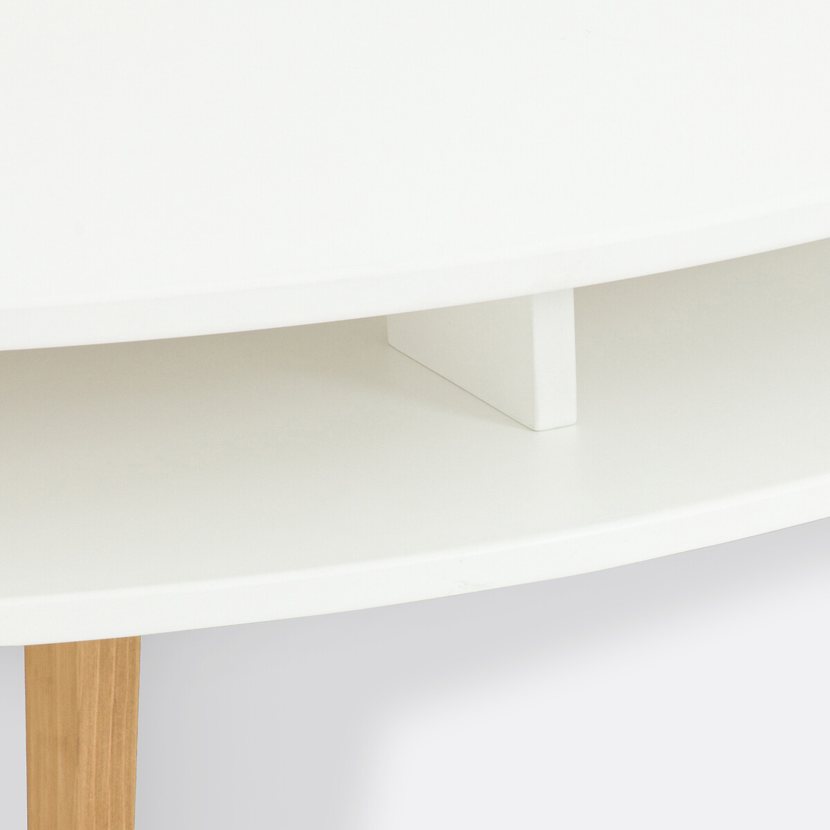 Bureau console d'angle, Grimsby blanc/bois, LA REDOUTE INTERIEURS