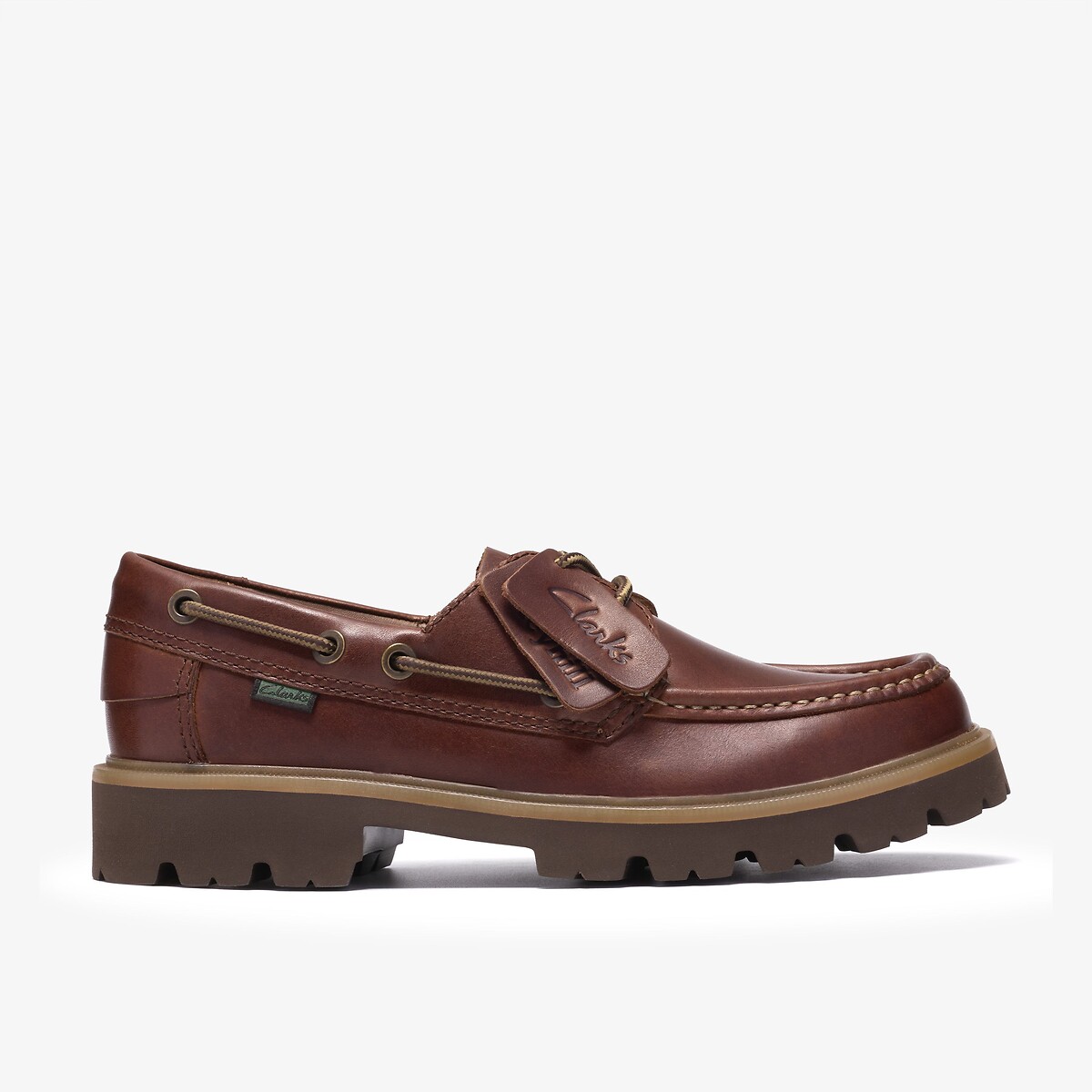 Leren bootschoenen Cleyhill Boat kastanje, CLARKS