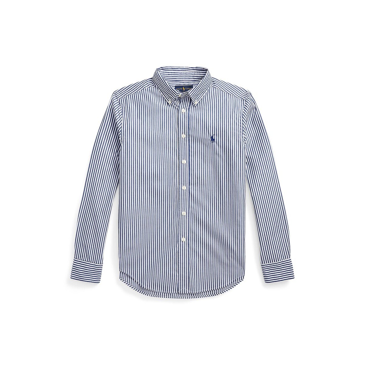 Chemise en popeline rayée rayé bleu, POLO RALPH LAUREN