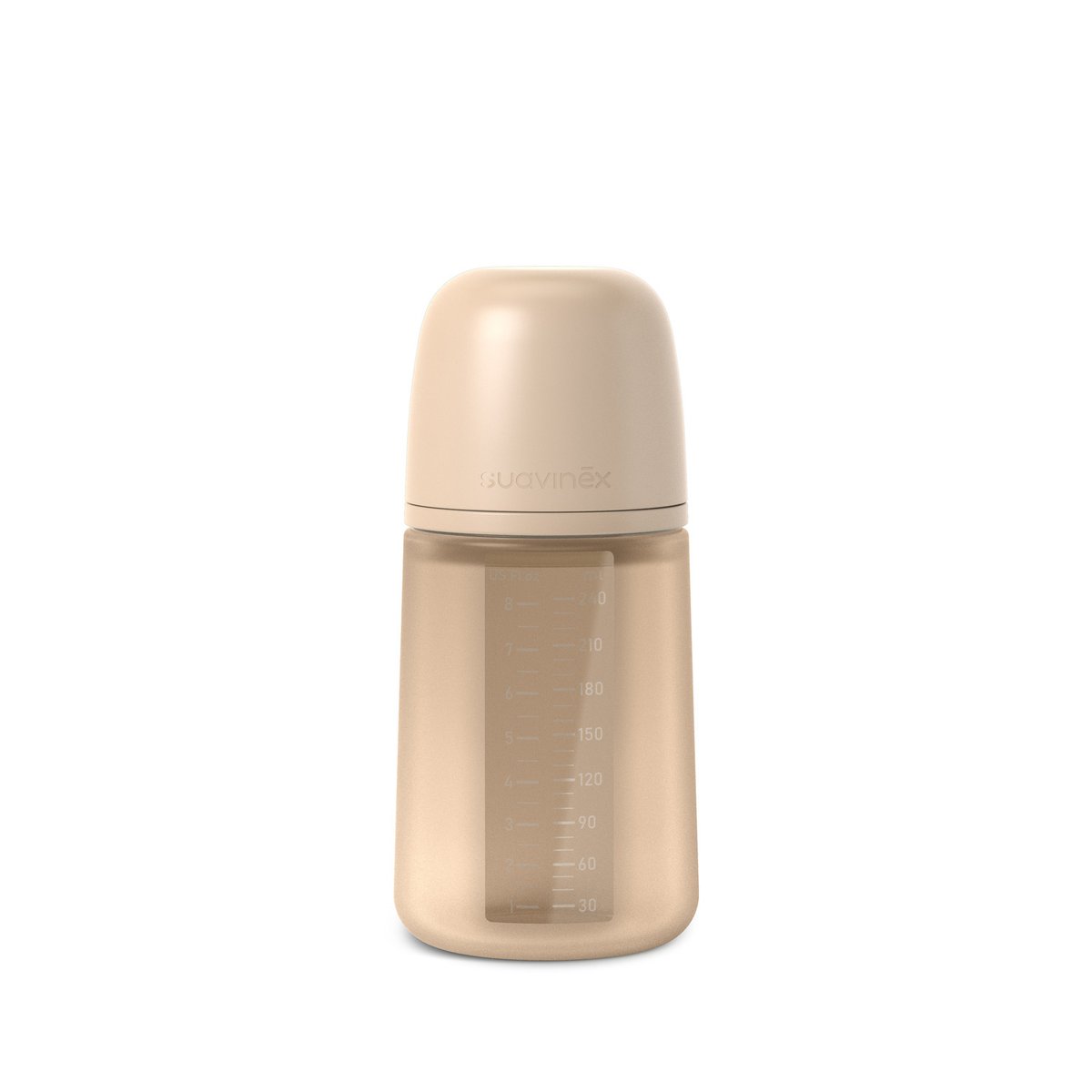 Biberon en silicone avec tétine SX Pro 240 ml débit M neutre, SUAVINEX