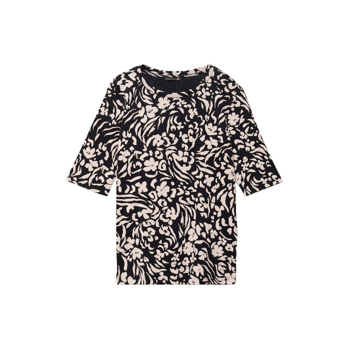 T-shirt en coton biologique noir, BREAL