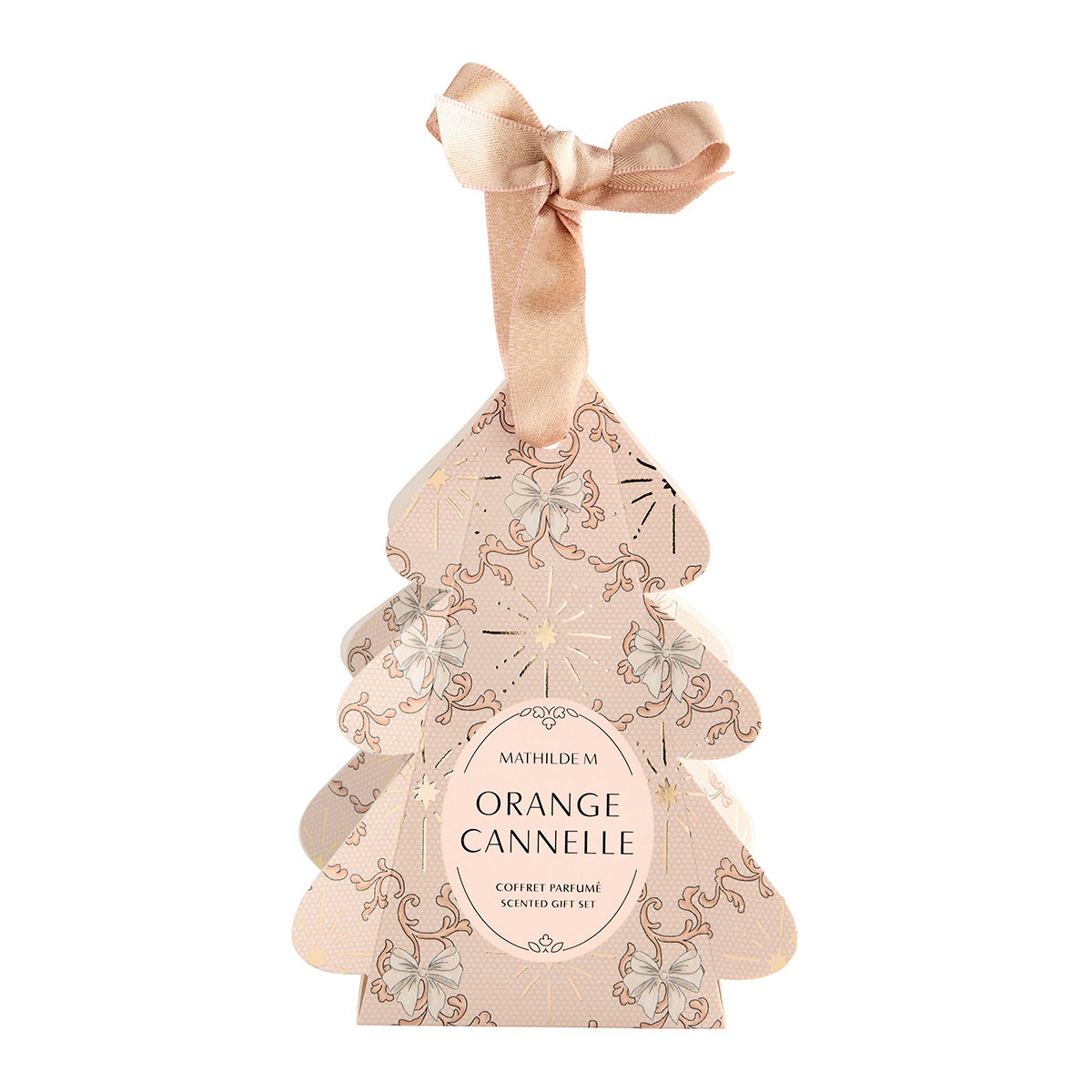 Coffret Surprises Sapin parfum Orange Cannelle RUBANS DE FÊTE orange, MATHILDE M
