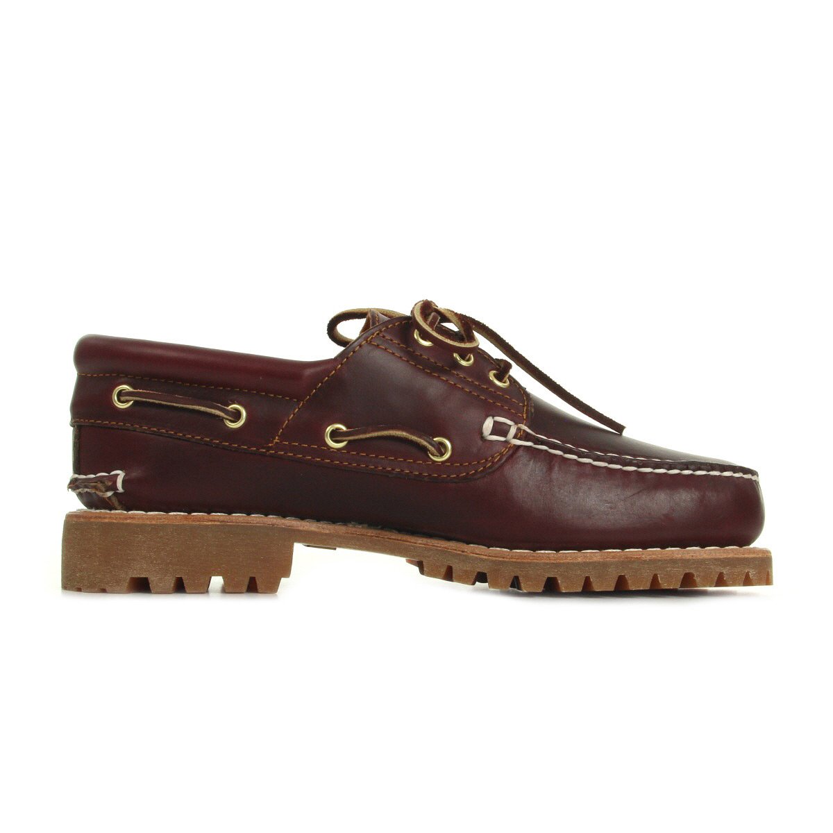 Chaussures Traditional Handsewn 3 Eye Lug Burgundy bordeaux, TIMBERLAND