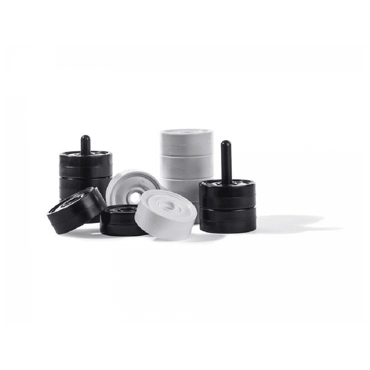 Pions de Dame de Plein Air en Plastique de 11 cm - Rolly Toys noir, ROLLY TOYS