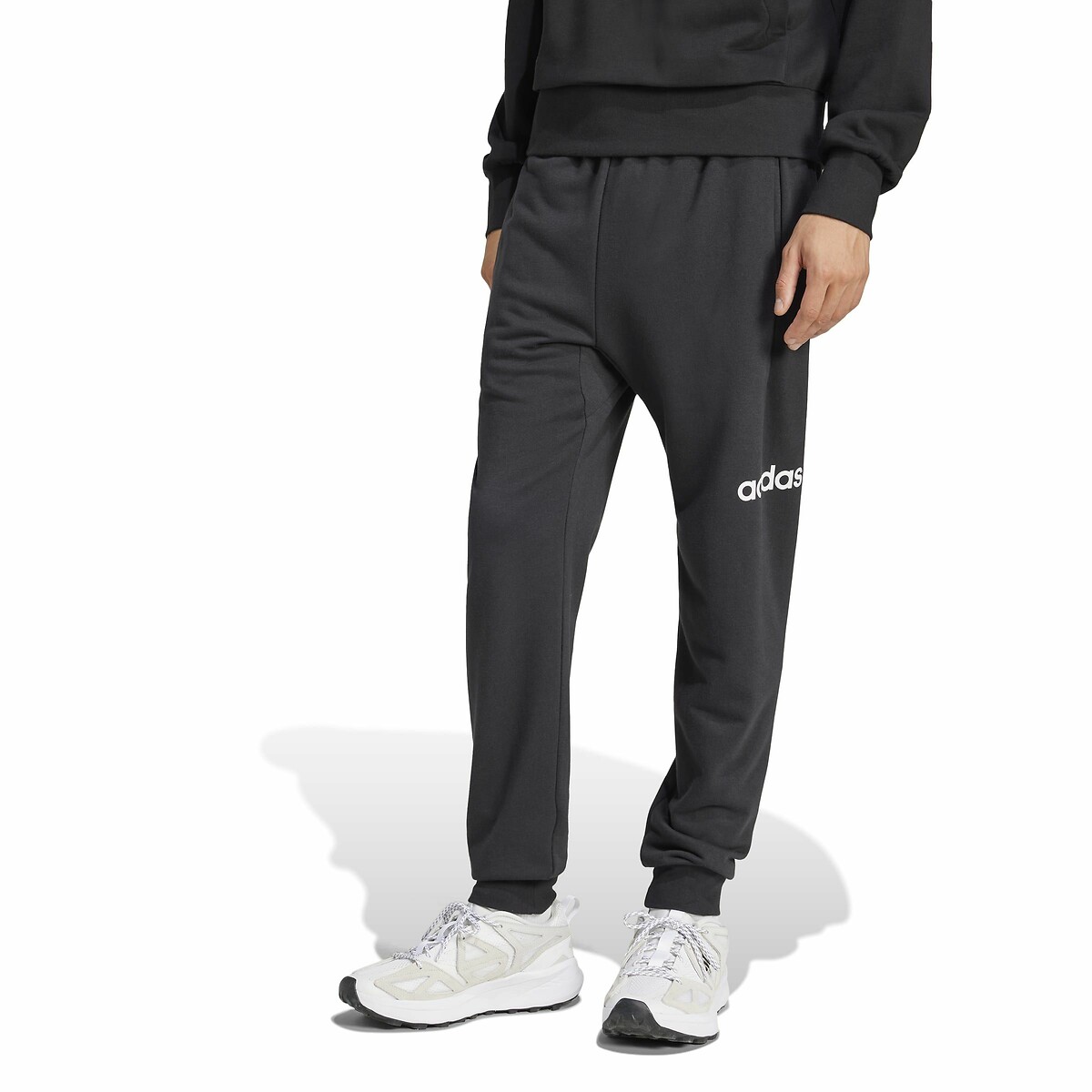 Pantalon French terry Essentials Linear noir, ADIDAS SPORTSWEAR