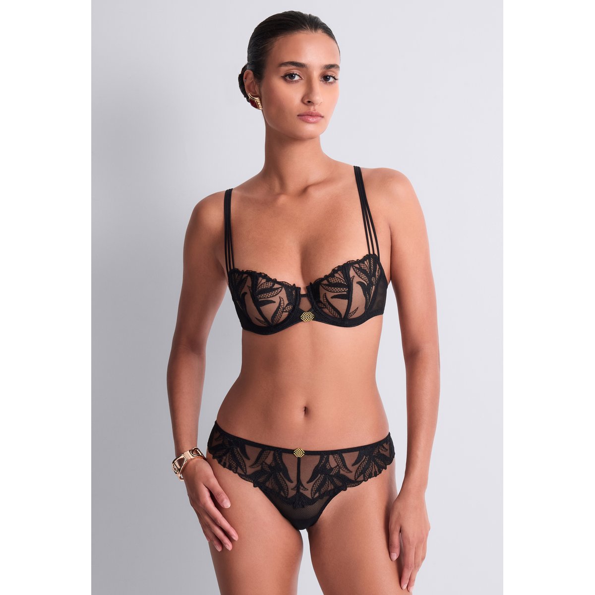Soutien gorge Corbeille avec armatures Sweet Euphoria noir, AUBADE