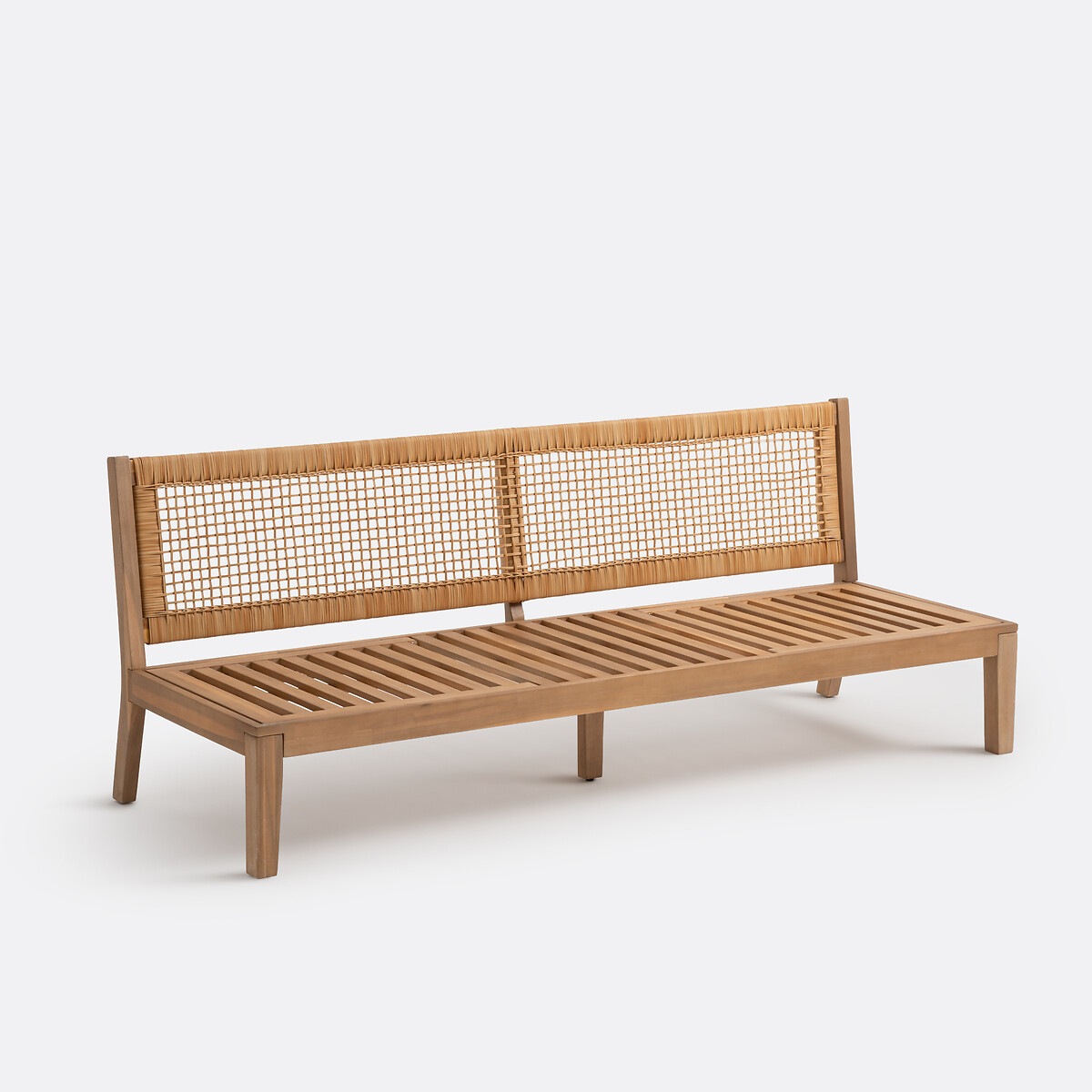 Modulaire tuinbank, 3-zits Cedalia kleur naturel, LA REDOUTE INTERIEURS