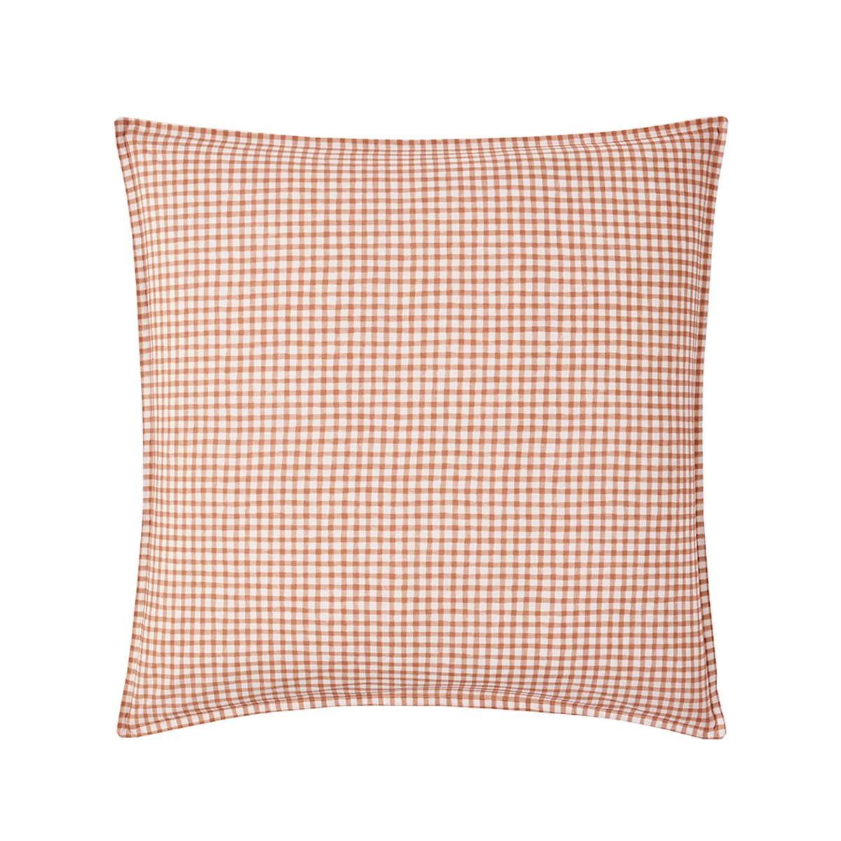 Taie d'oreiller enfant imprimée en percale de coton, MINI VICHY beige moyen, ESSIX