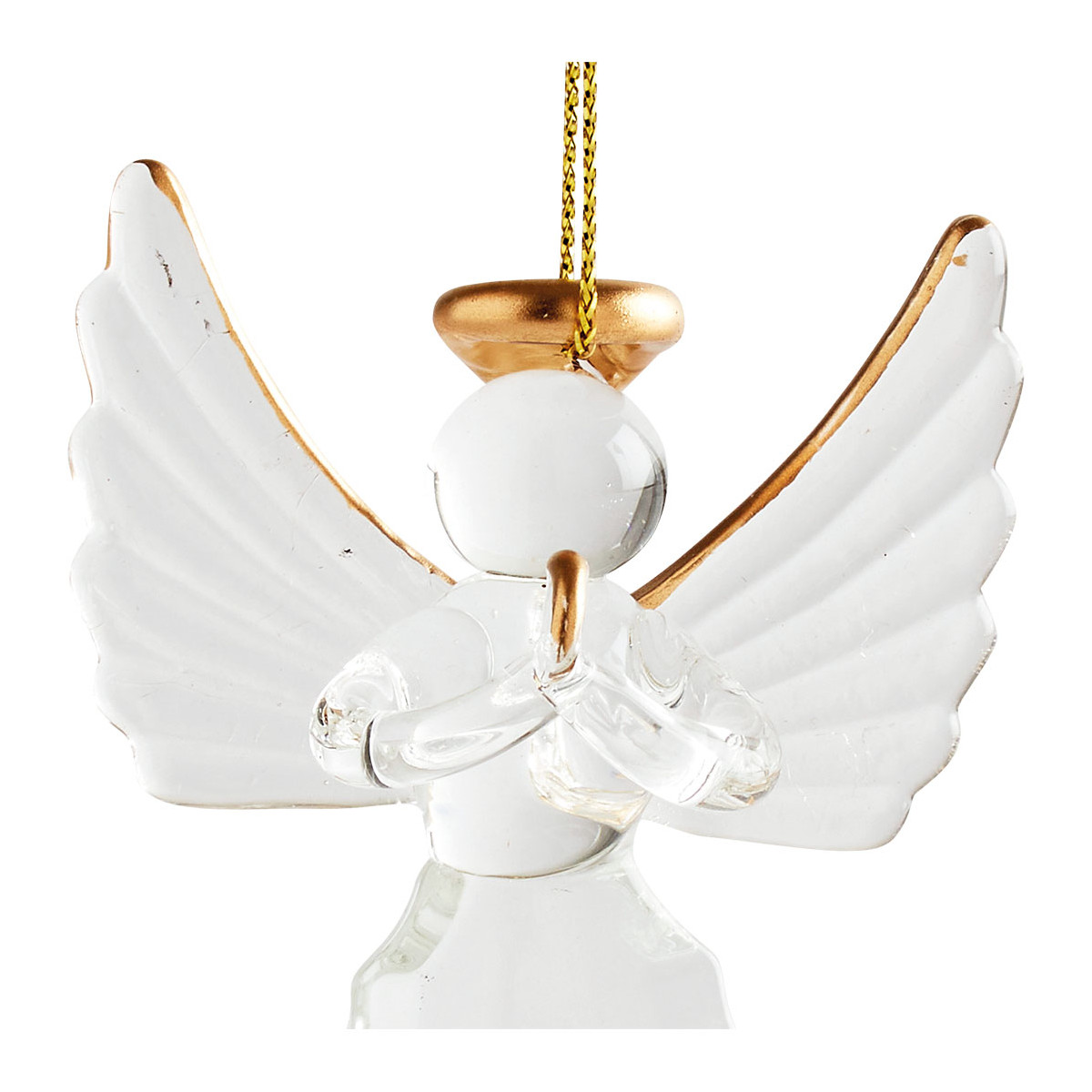 Coffret 2 pampilles Ange en verre transparent, MATHILDE M