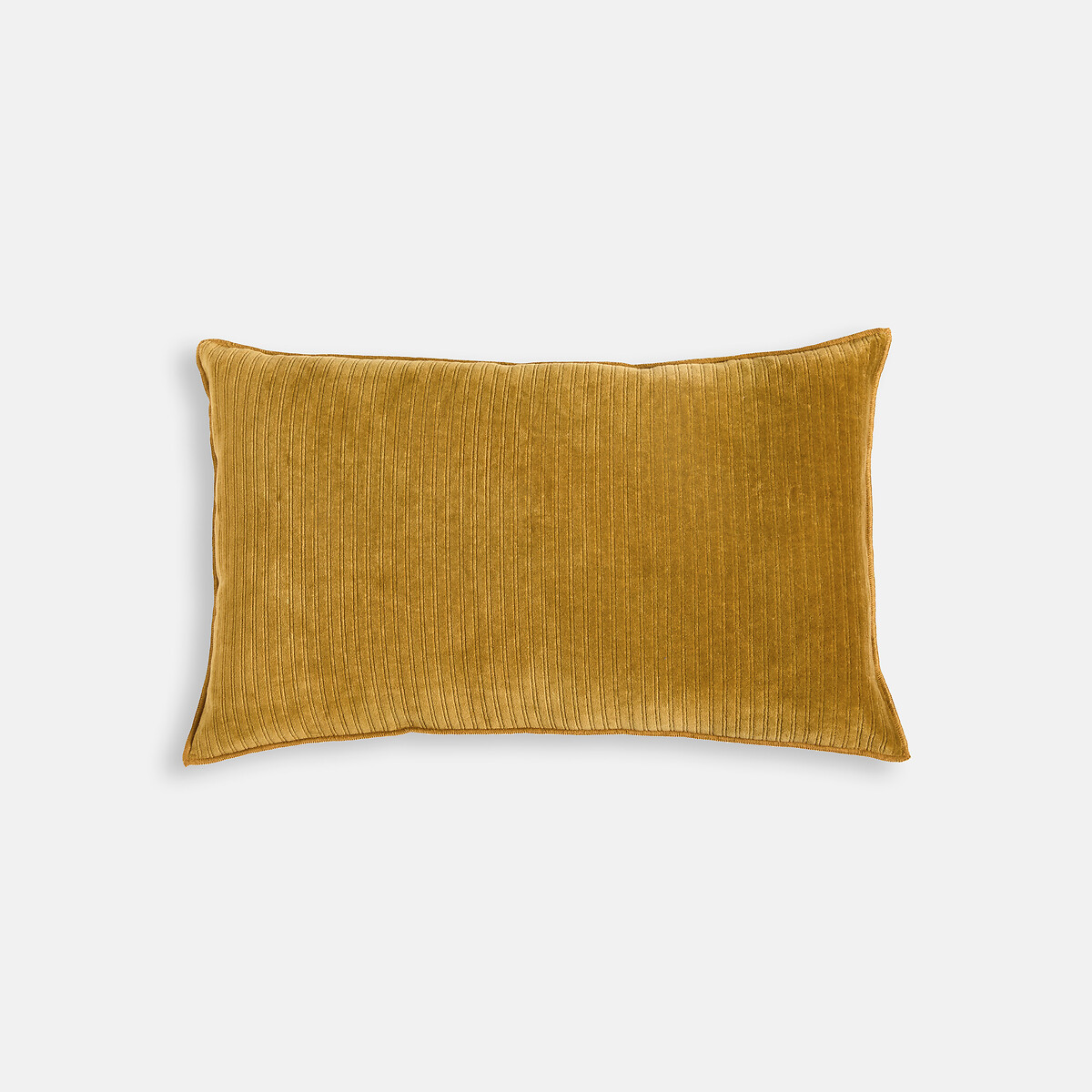 Funda de cojín rectangular, terciopelo gofrado, MILO bronce , LA REDOUTE INTERIEURS