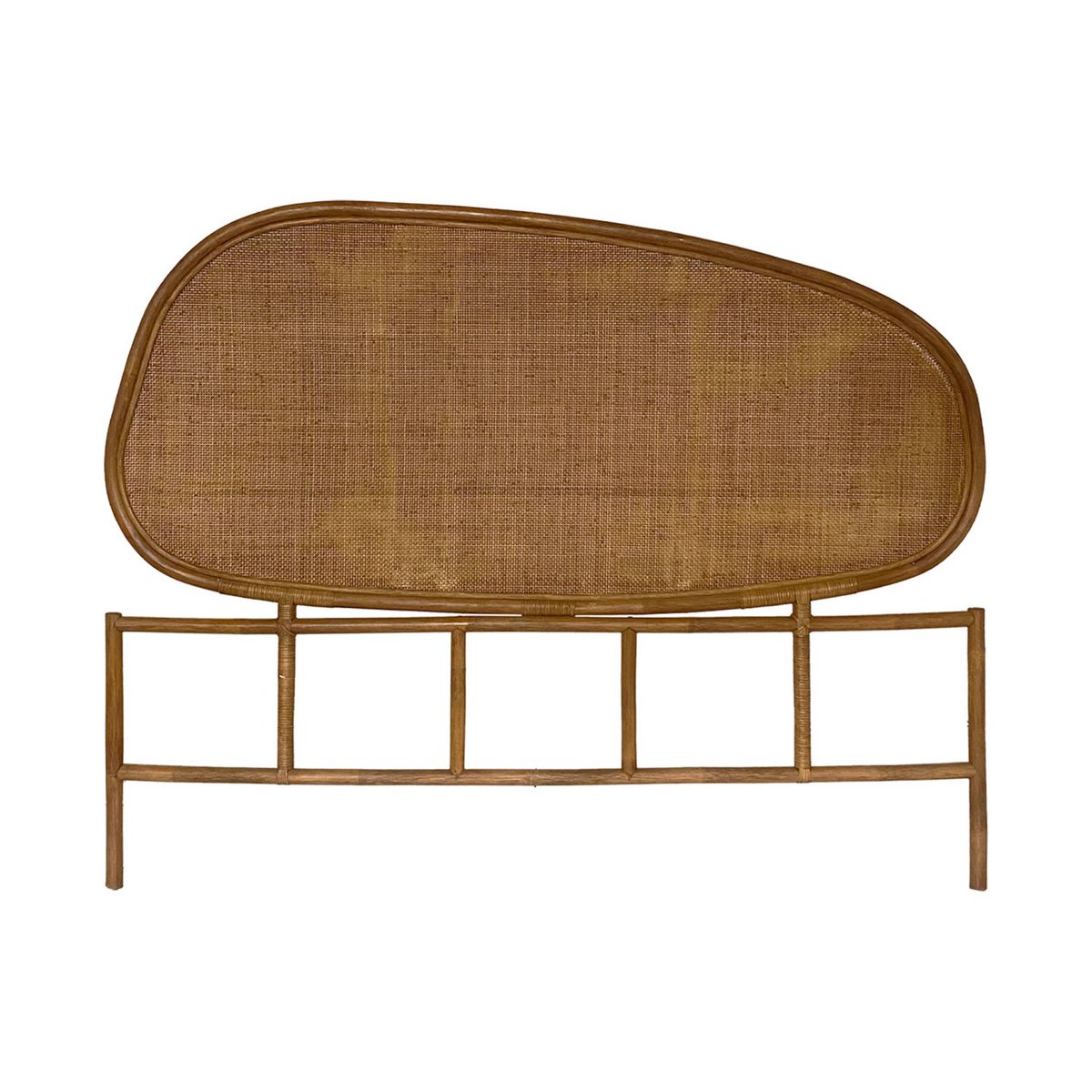 Tête de lit organique rotin foncé SAMOA marron clair, SWEEEK