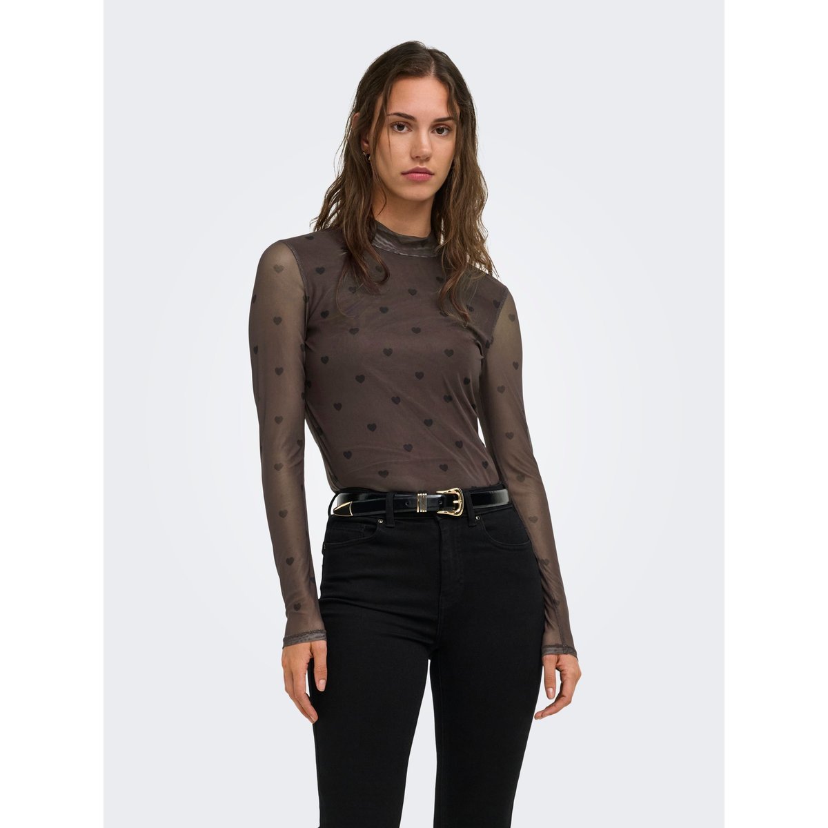 Top marron - coffee bean 1, ONLY