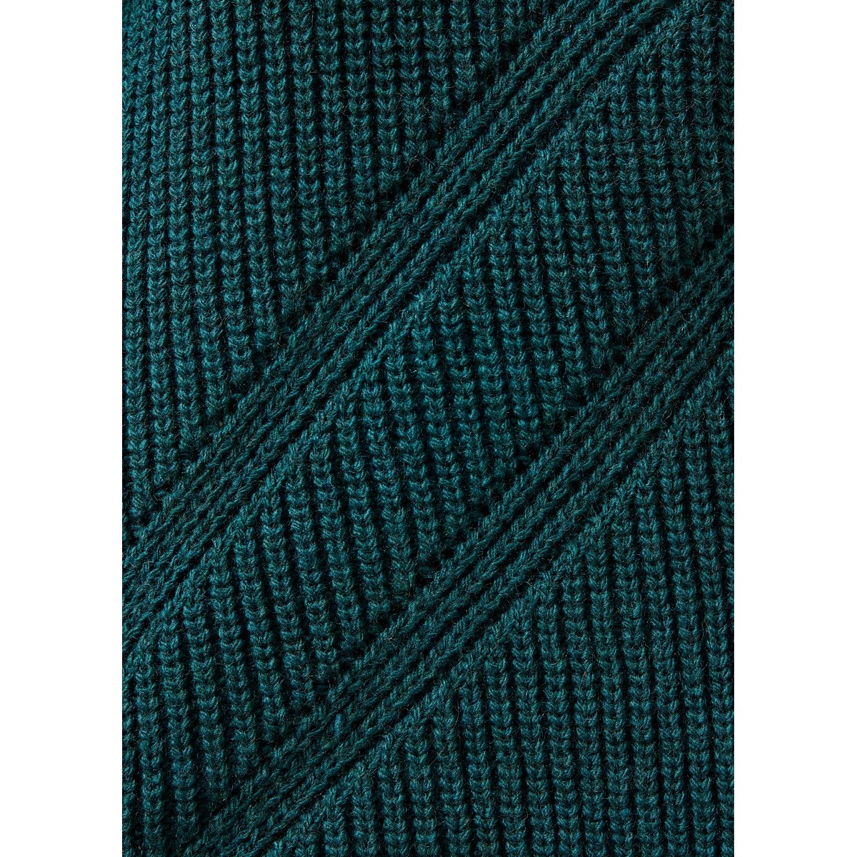 Gilet court manches longues col V petrole, LA FEE MARABOUTEE