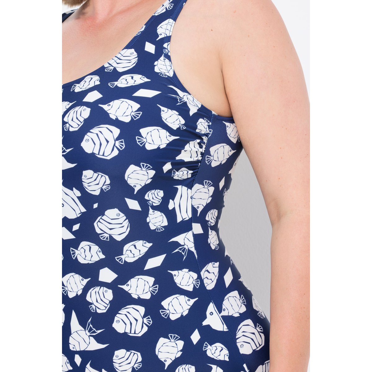 Maillot de bain sans bonnets souples. marine, ULLA POPKEN