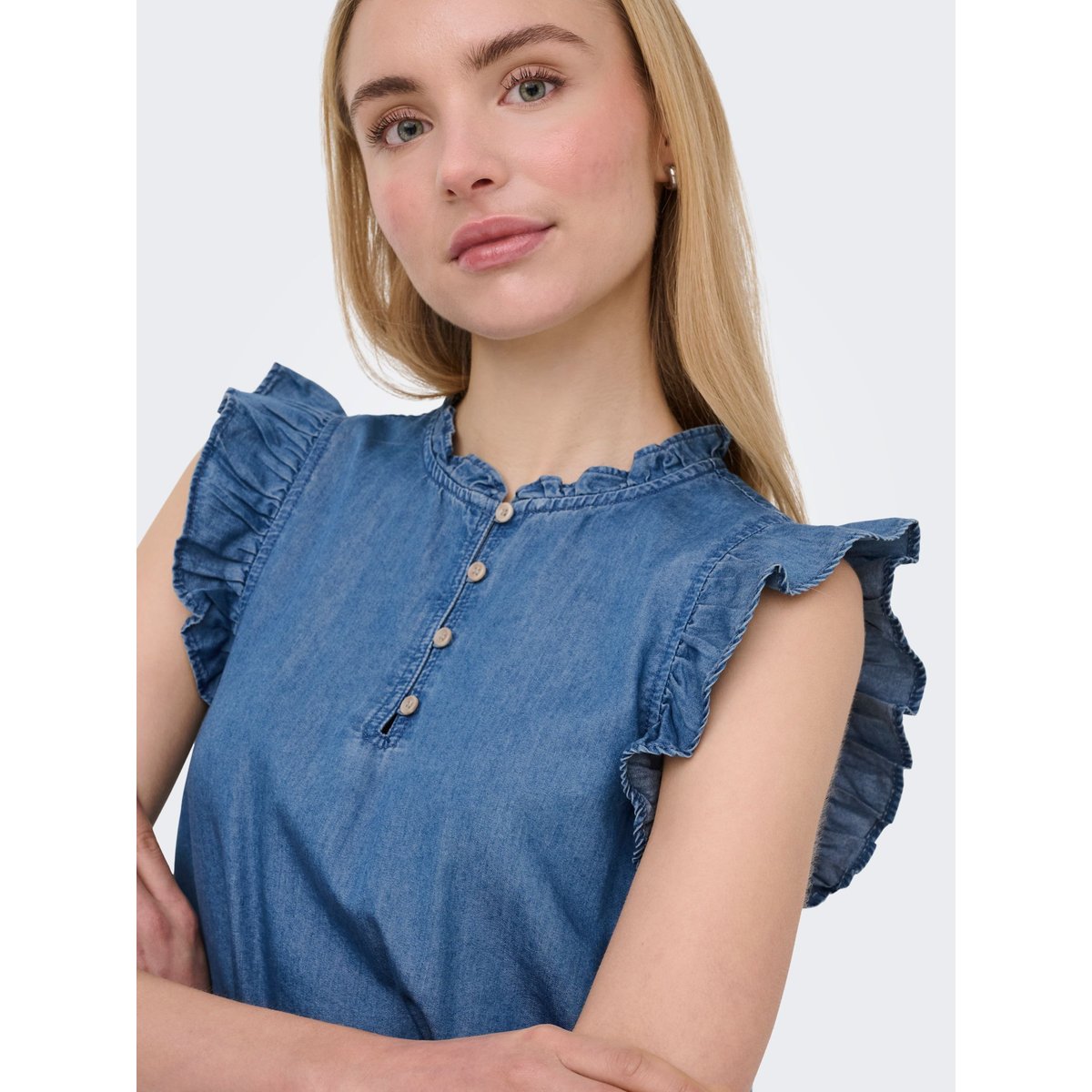 Gilet medium blue denim, ONLY