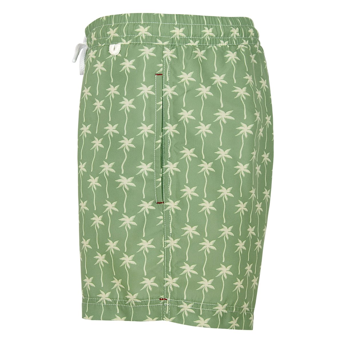 Short de bain Montauk 2677 white palms vert, LES LOULOUS DE LA PLAGE