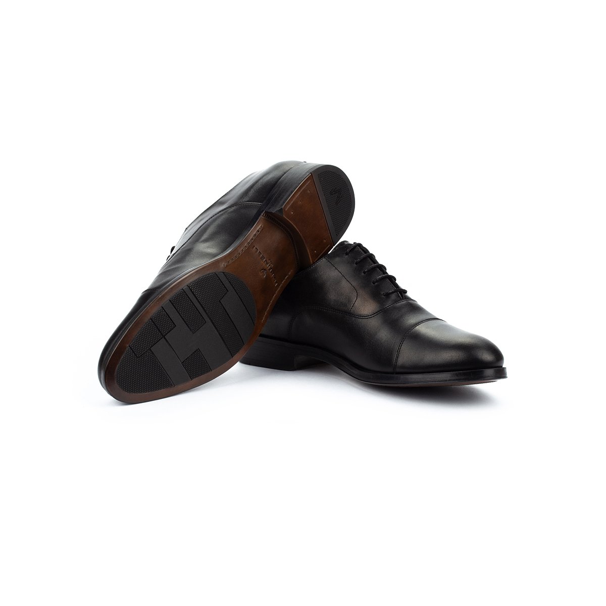 Chaussures à lacets cuir Empire black, MARTINELLI