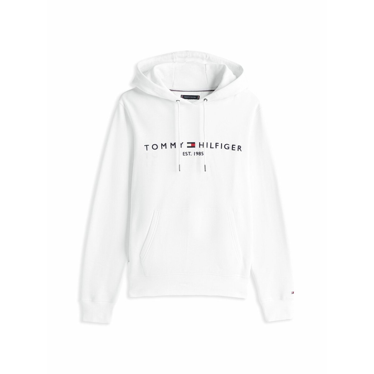 Sweat à capuche Tommy Logo blanc, TOMMY HILFIGER