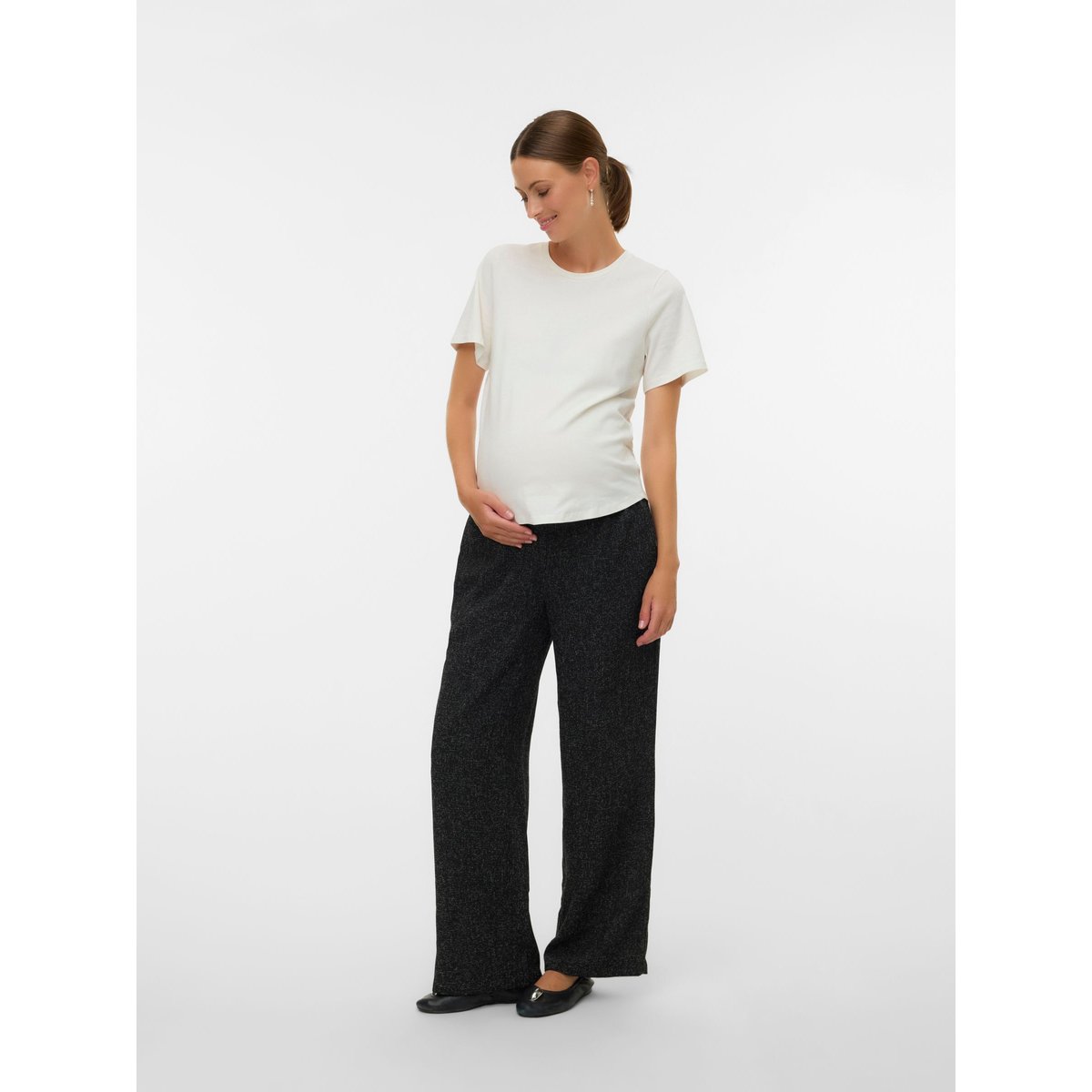 Pantalon À Jambe Large noire - black, MAMA LICIOUS