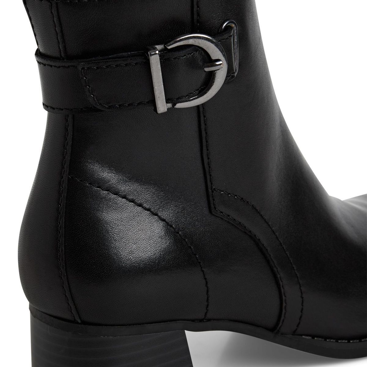 Bottine en cuir noir, MARCO TOZZI