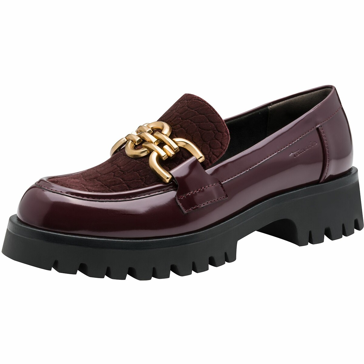 Mocassins rouge bordeaux, TAMARIS
