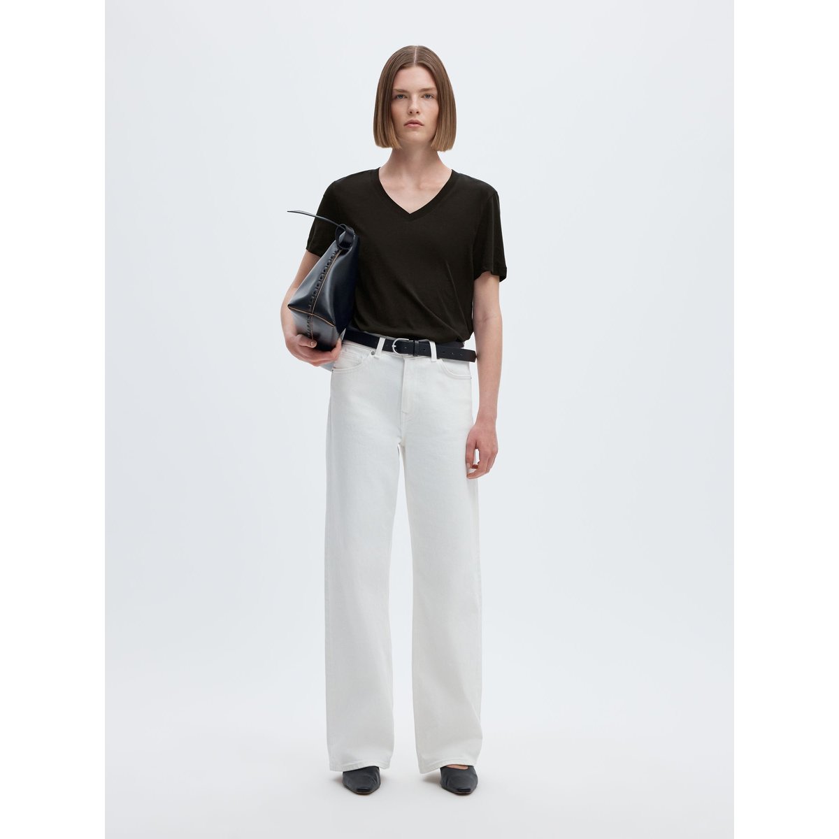 T-Shirt noir - black, SELECTED