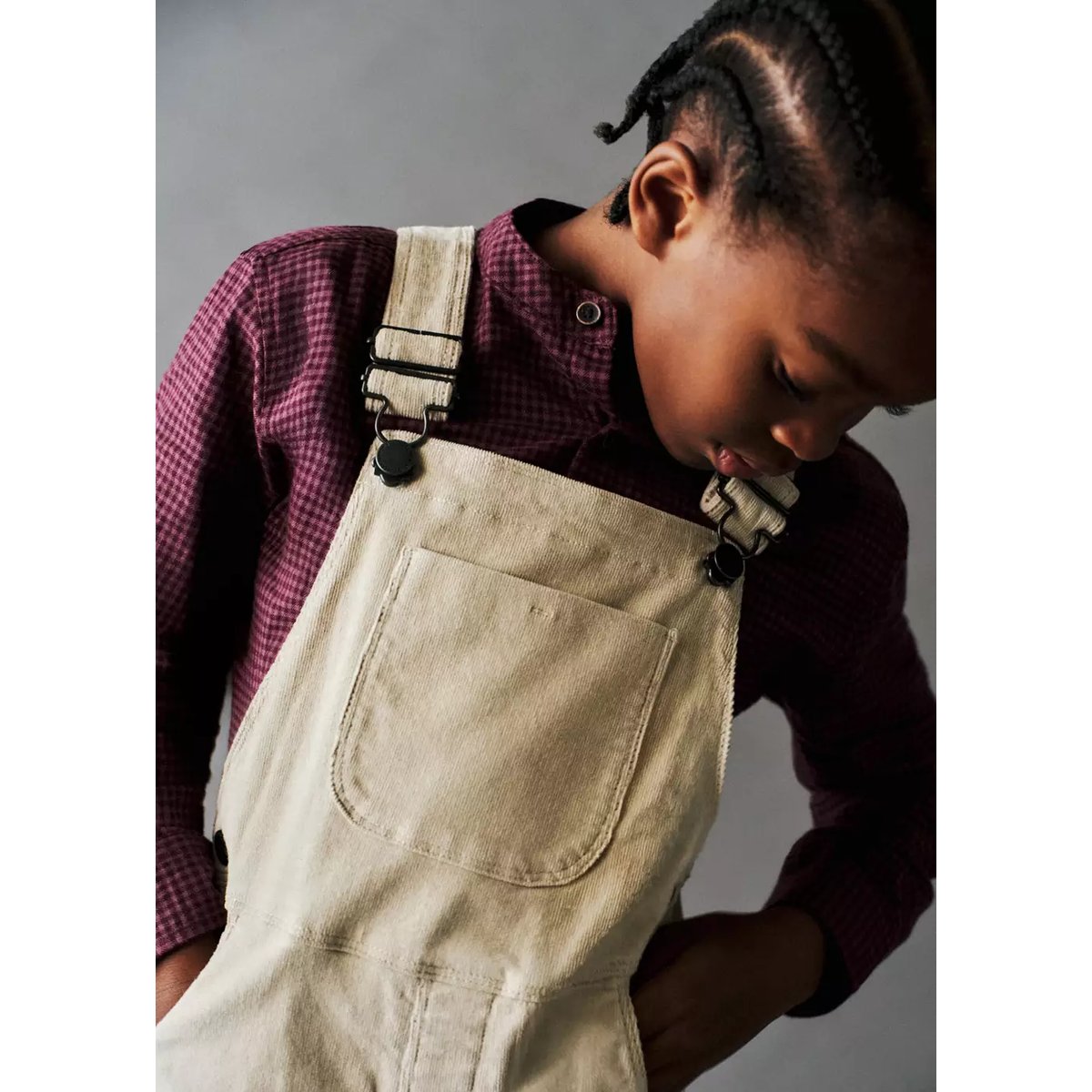 Chemise coton carreaux vichy grenat, MANGO BABY
