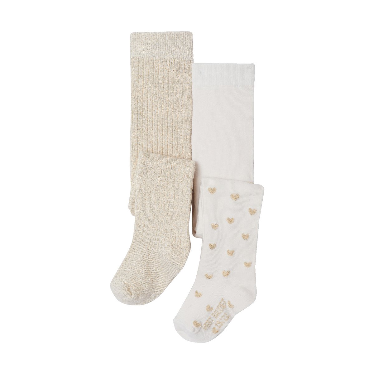 Lot de 2 collants écru, VERTBAUDET