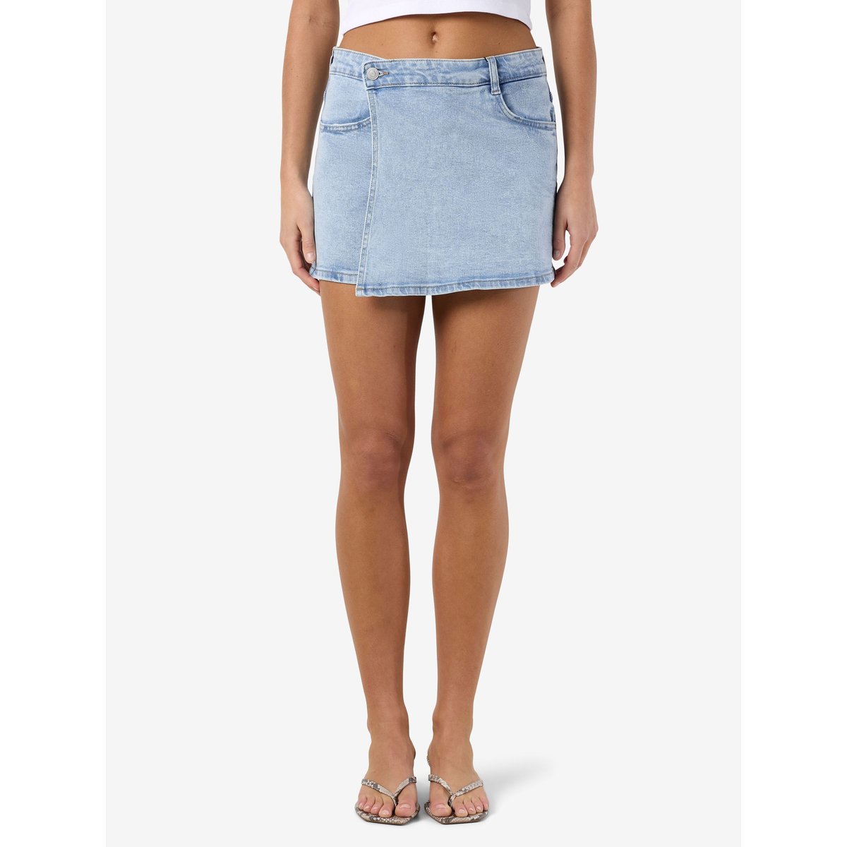 Jupe En Jean light blue denim, NOISY MAY