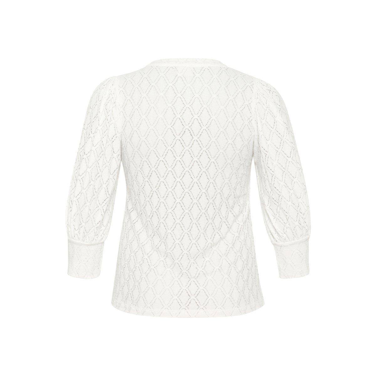Long sleeved blouse blanc chalk, KAFFE CURVE