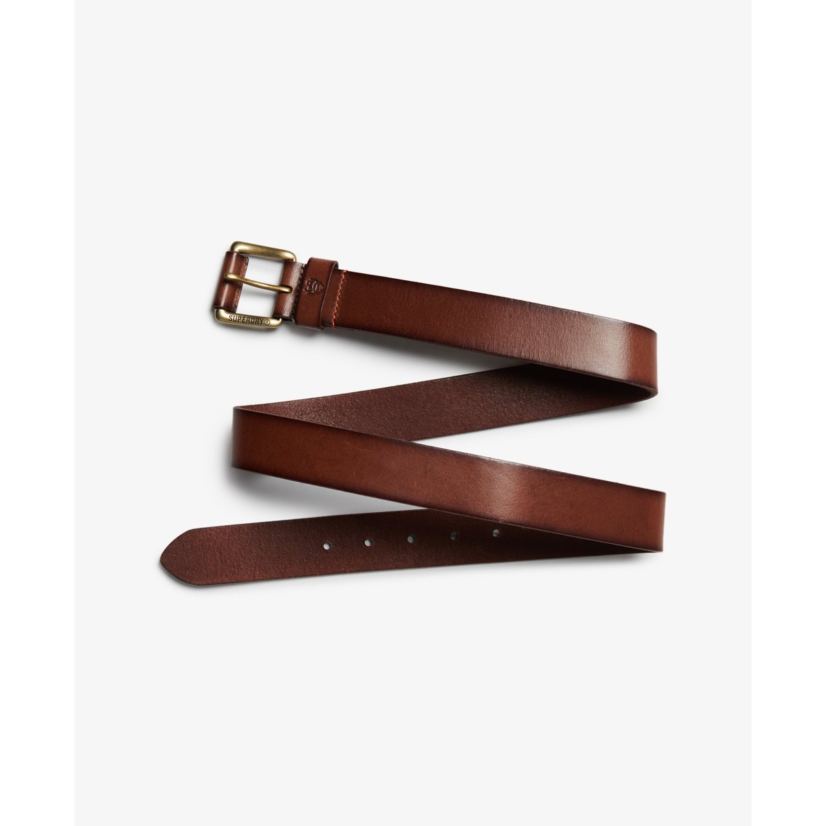 Ceinture Classique en Cuir Véritable fauve, SUPERDRY