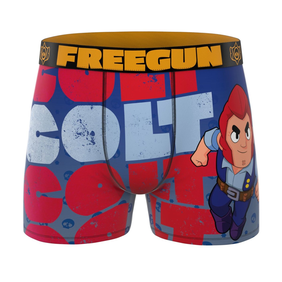 Lot De 3 Boxers Brawl Stars orange/violet/rouge/bleu/jaune, FREEGUN